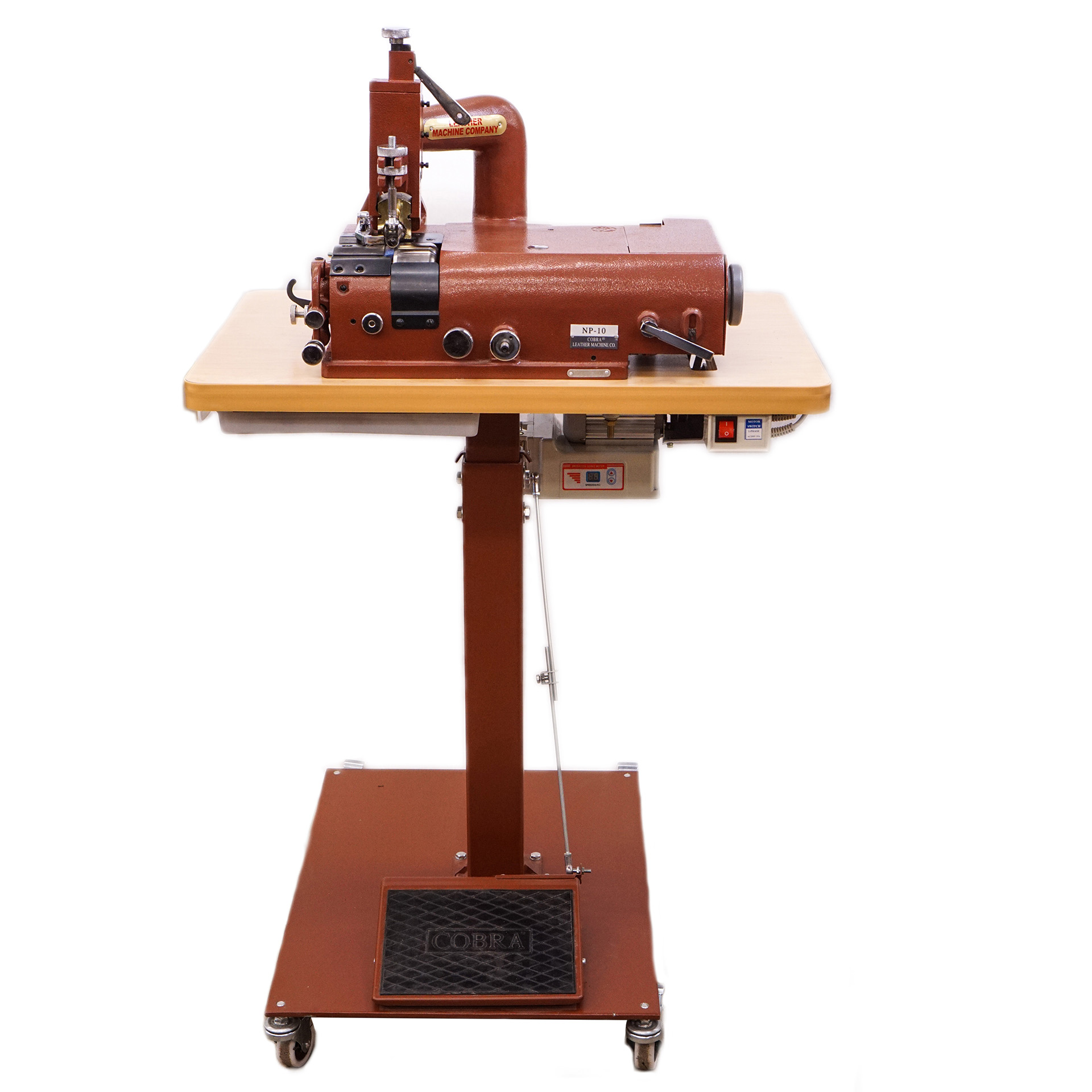 COBRA NP10 Top and Bottom Feed Skiving Machine w/ Pedestal